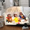 1Pc Beauty Beast Romance Blanket Soft And Comfortable Casual Warm Camping Travel Christmas Halloween Xmas Gift M928411