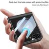 Samsung Z Flip5 Magnetic Full-Coverage Case with Large Window - Solid Color Hard Shell