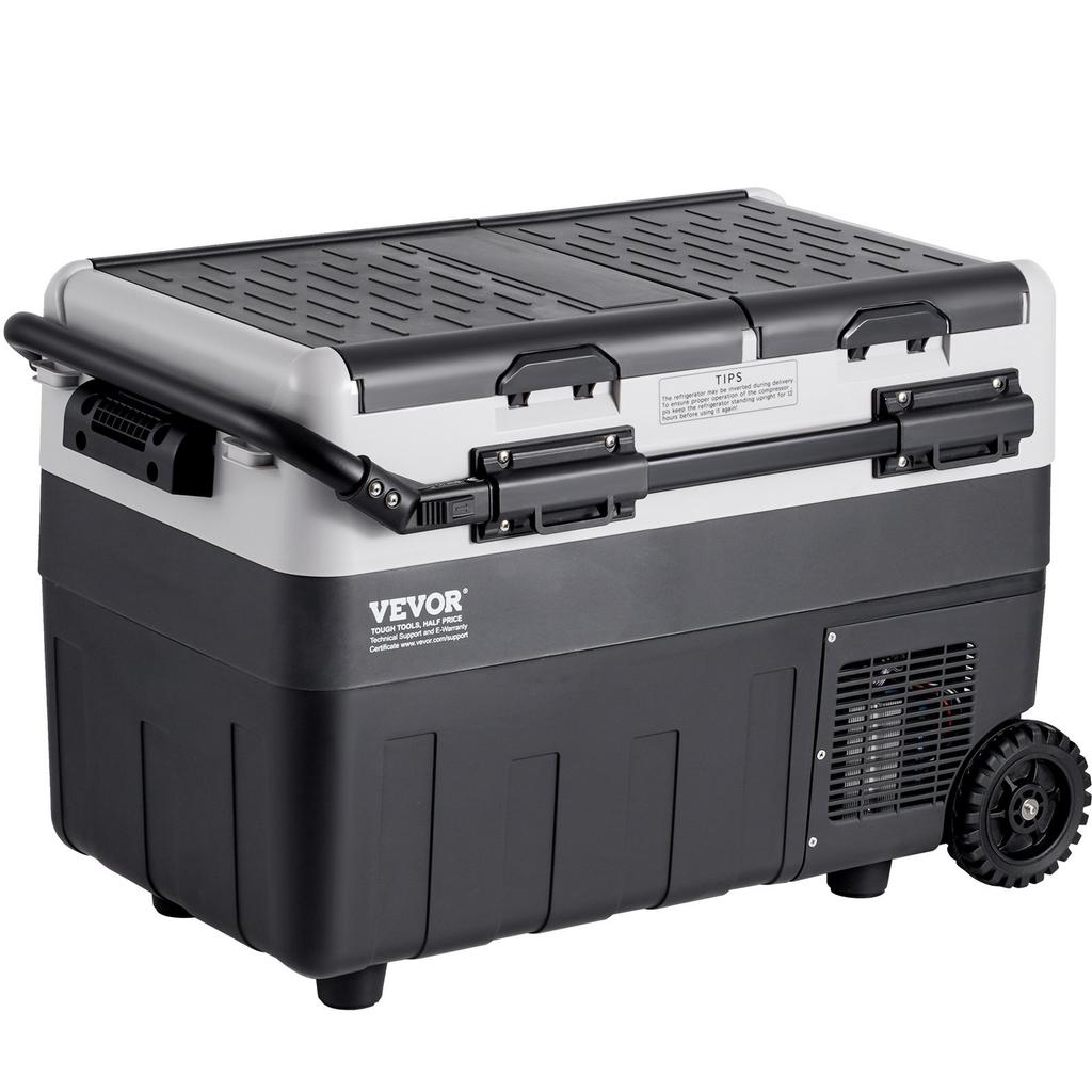 Portable Car Refrigerator Freezer Compressor 50 L Dual Zone for Home Car