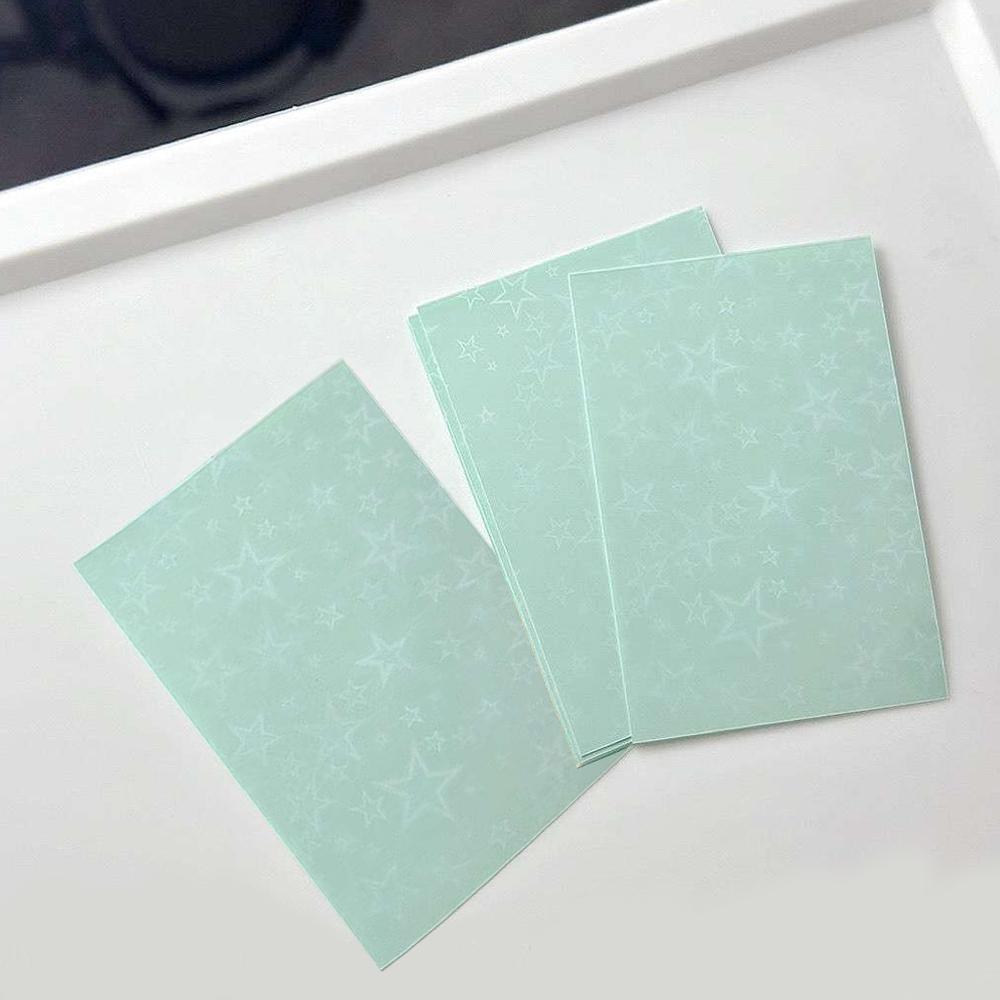 10 Pezzi/Confezione Custodie per Carte Ins Stelline Scintillanti Laser Toploader Custodie per Carte Fotocard Foto di Idol Custodia Protettiva