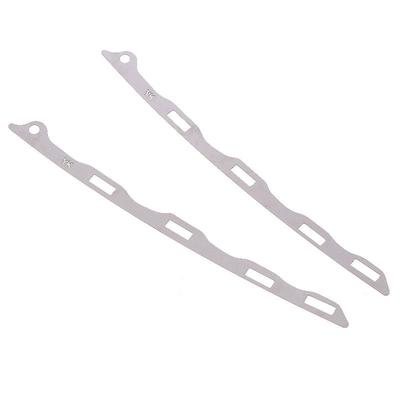 2 Piezas Reparador de Hebilla Podrida de Brecha de Apertura Rota Soporte Para Civic de 8ª Generación Fd Fd2 Placa Metálica de Reparación de Hebilla de Parachoques Delantero