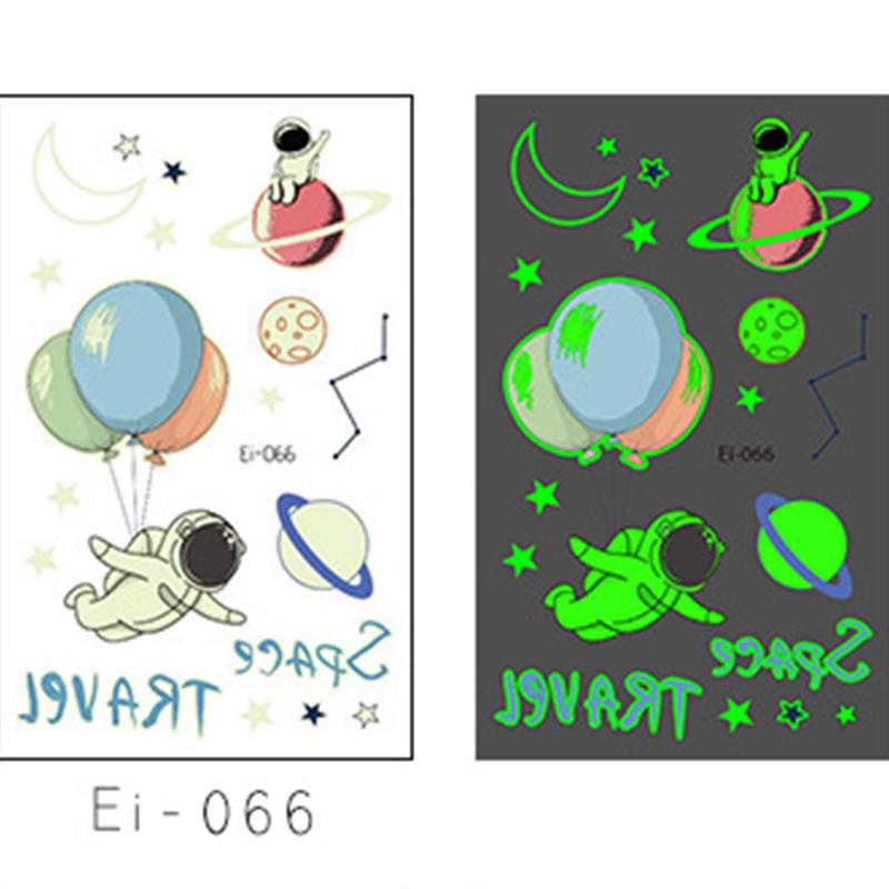 

[Боди-арт татуировка] Детская мультяшная светящаяся наклейка Водонепроницаемые детские мультяшные светящиеся часы-тату-наклейки 120*75 мм Ei066