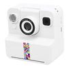   Print Camera White 2.4 Inch Screen 16X Zoom 1080P Digital Camera with Print Paper for Present