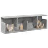 VidaXL Wall Cabinet 100x20x30 Cm Concrete Grey Engineered Wood, Floating Wall Cabinet, Wall Shelf, Wall Display Cabinet, 854844