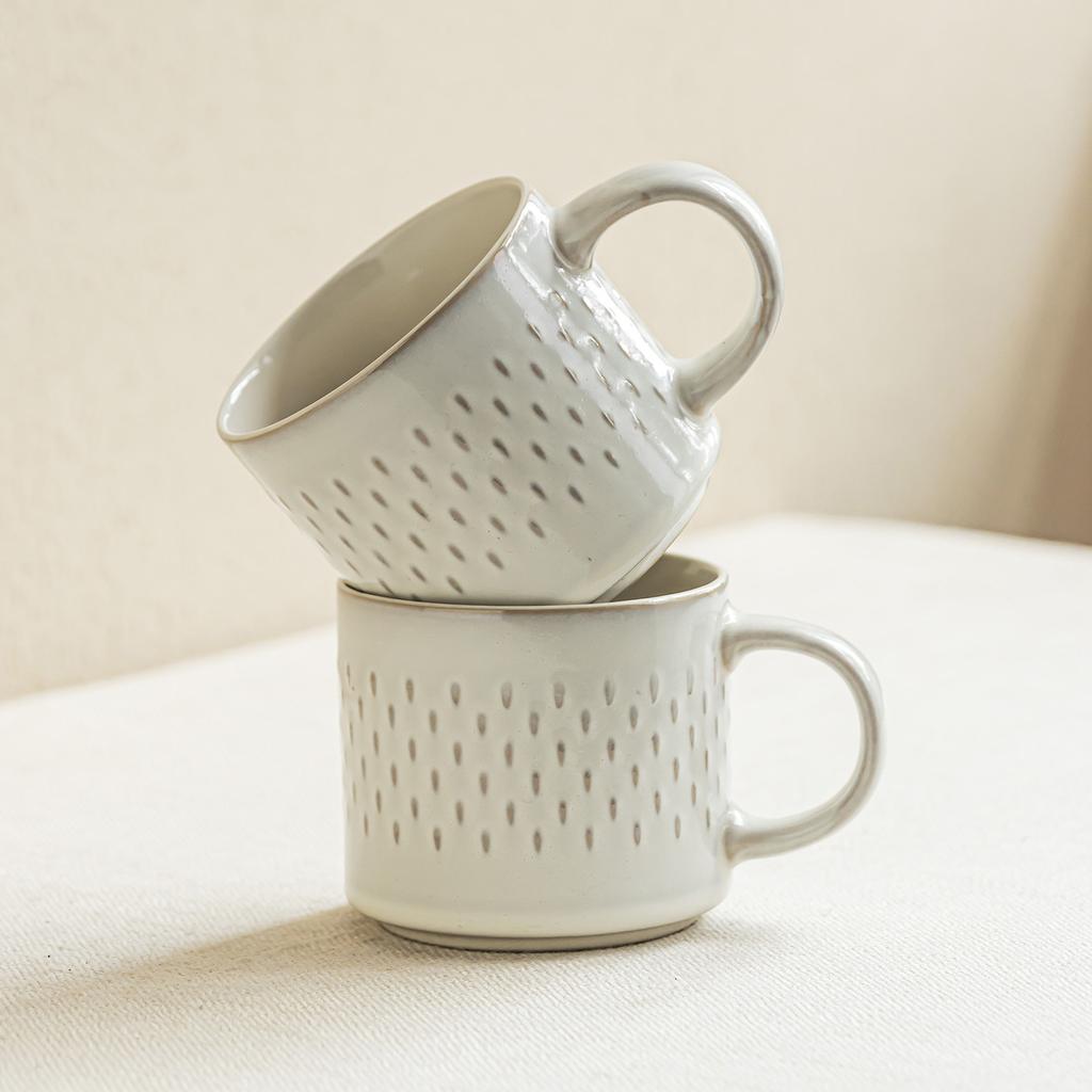 Simple Wind Relief Ceramic Cup Characteristic Mug Coffee Cup Household Water Cup Breakfast Cup Office Cup