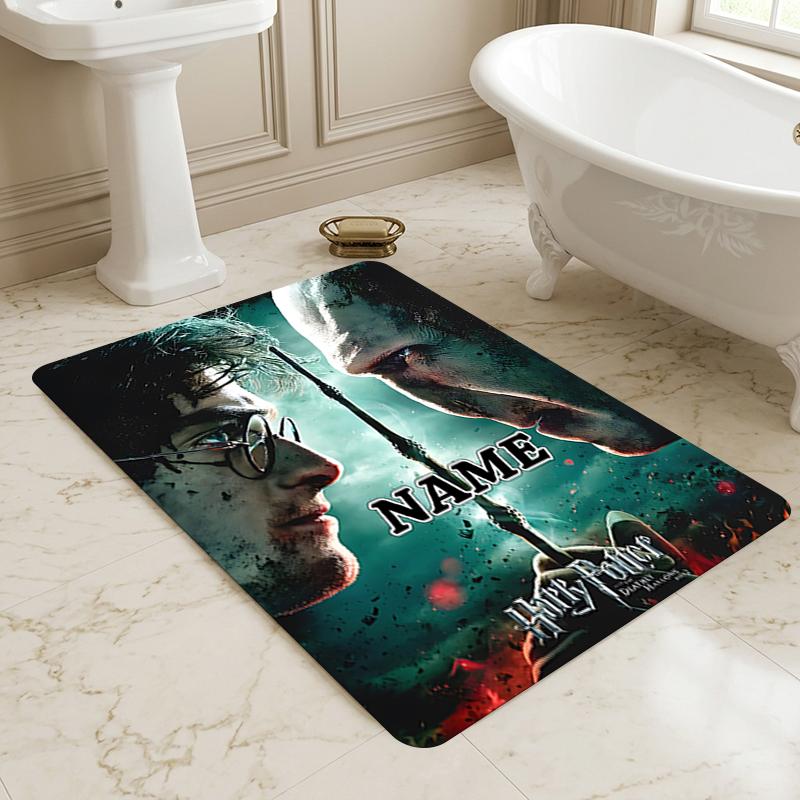 Custom Name Magic Quest Living Room Non-Slip Area Rug Soft Carpet for Bedroom Kids Playroom Sofa Office Home Decor Doormat