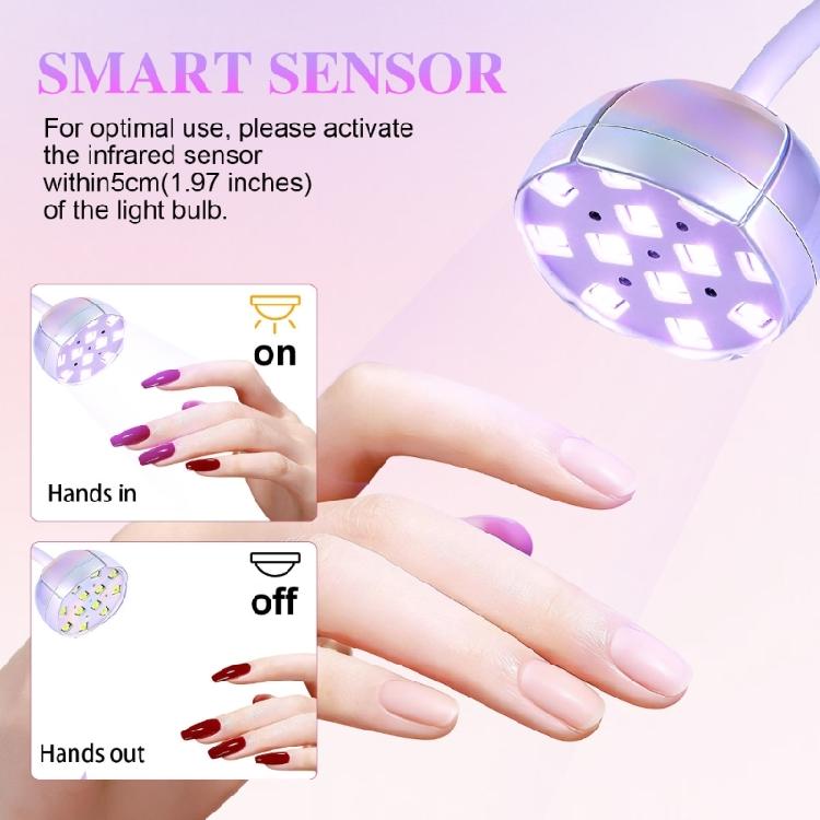 USB Charged Nail Dryer With Auto Sensor Nail Curing Lamp Quick Drying Gel Polish Perfect For Home Or Salon Use