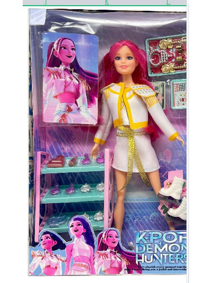 KPOP Demon Hunter Girl & Boy Group Animated Dolls with Theme Song & Colorful Lights