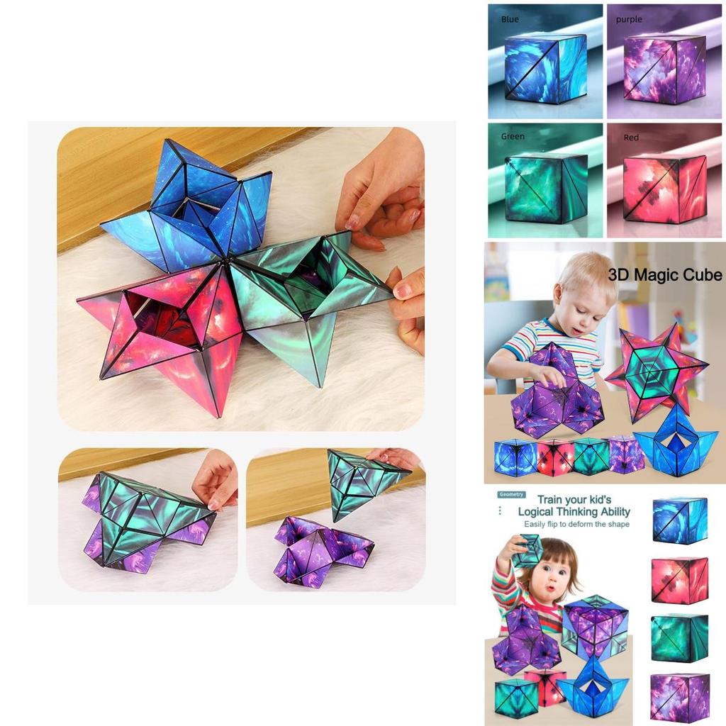 Magic Cube 3x3x3 Plastic Diy Colorful Packaging Age 7+