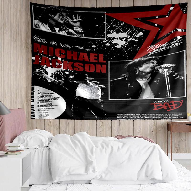 1PC Jackson's Thriller Tapestry Accessories Playroom Tapestry, for Bedroom,Livingroom, Dormitory Room Wall Decor Fan Birthday Gifts