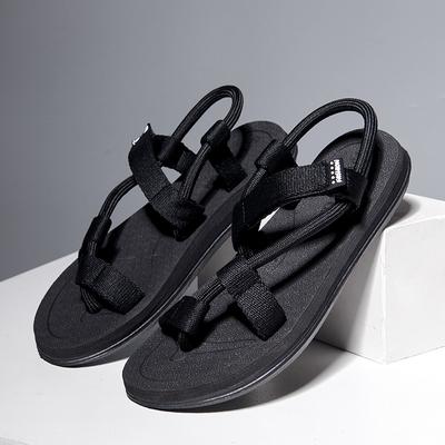 Fashion Design Men's Sandals Trendy Flip Flops Dual Use Flat Slippers Summer Beach Walking Wading Shoes for Men Sandalias Hombre