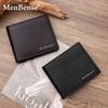 Schoolbag New Cross Pattern Business Men's Short Wallet Horizontal Hinge Three-fold Bag Multi-card Change Bag Wallet Wholesale