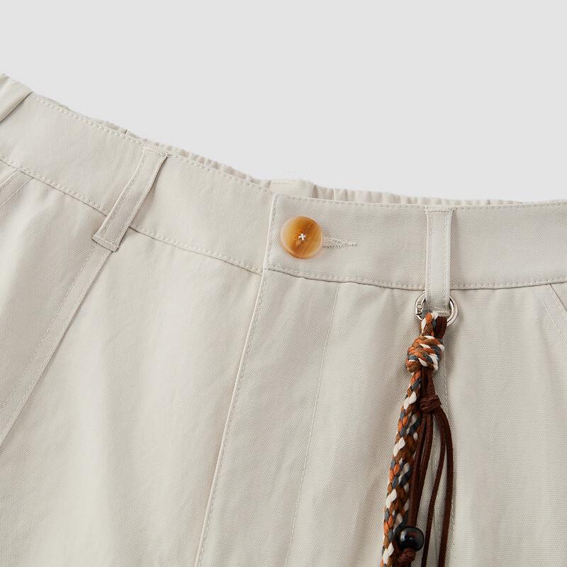 Semir Women's Loose-Fit Spring Casual Pants with Half Elastic Waist