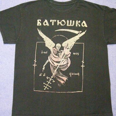T-shirt Concert Tour Batushka Groupe Polonais Blackmetal Noir 2 Côtés Taille