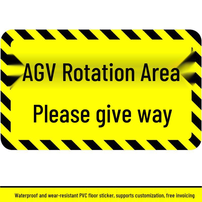 AGV Route Warning Floor Sticker