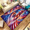 American Animal Pattern Square Carpet,Area Rug,Carpet Rug for Living Room Bedroom Sofa Playroom Decor,Non-slip Floor Mat,Holiday Birthday Gifts