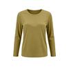 Damen Basic Rundhals Slim Fit Langarm T-Shirt