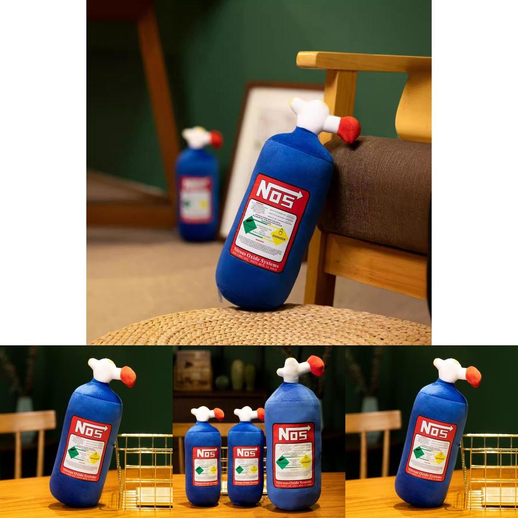 Blue Nitrogen Tank Shape Plush Car Pillow Toy Wholesale For Cross-border Bestselling