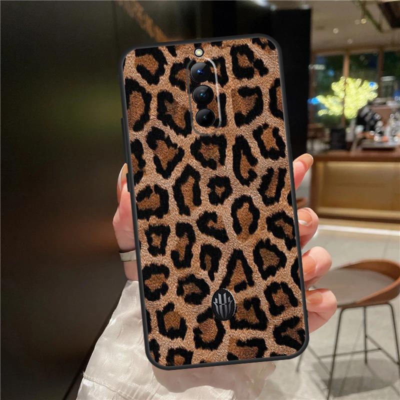 African Leopard Print Case For ZTE Nubia Red Magic 11 10 8 8S 9 9S 10S Pro Plus 6 7 6S 7S For RedMagic 10 Air Cover