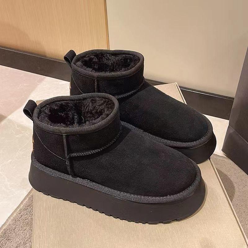 

Thick-soled non-slip snow boots 22 years old new winter warm bread shoes piled and thickened cotton shoes hongjie35