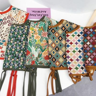 Embroidery Scarf Flower Shawl Fashion Shirt Fake Collar  for Women