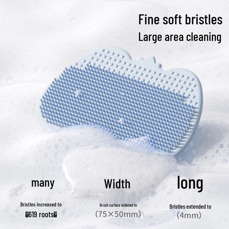 Silicone Baby Shampoo Sponge for Newborn Bath