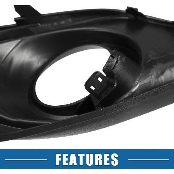 Front Left Right Side Fog Light Grille Cover No.BHN150C11A/BHN150C21A Bumper Fog Lamp Frame Grille Cover Cap Trim for Mazda 3 2014 2015 1 Pair