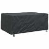 Solid Black Furniture Cover 230 x 165 x 80 cm 210D
