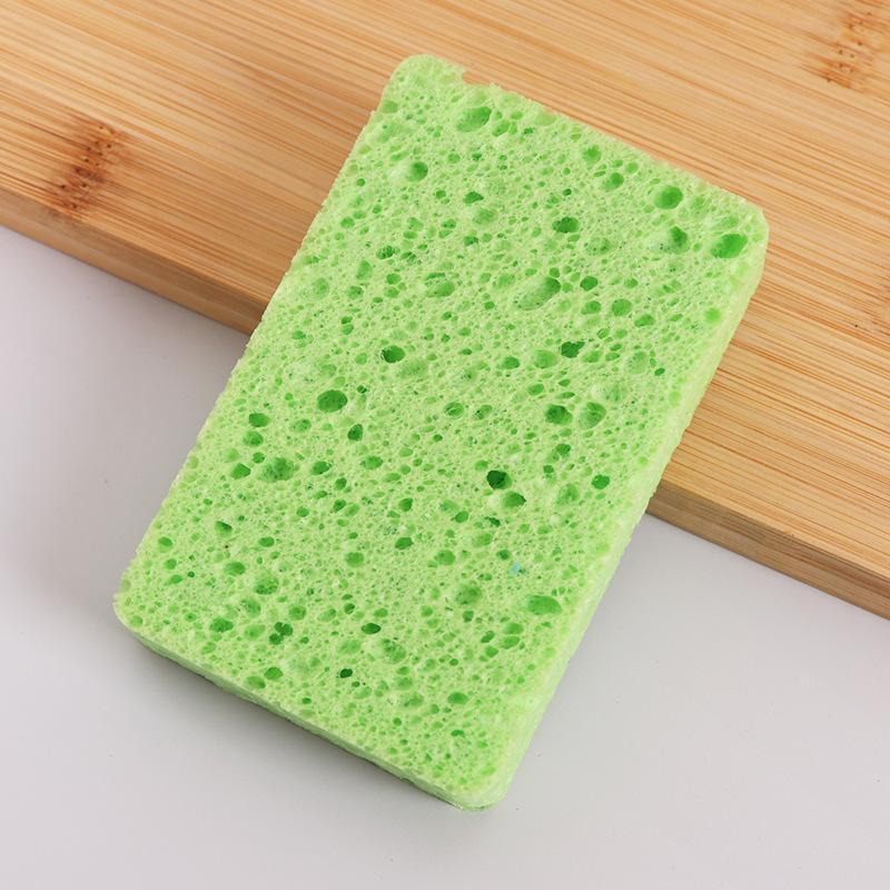 Thickened Wood Pulp Cotton Dishwashing Sponge Cloth Scouring Pad Absorbent Sponge Dishwashing Wipe