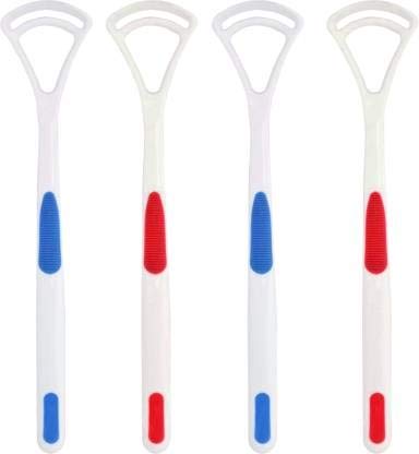 Nurpi plastic tongue cleaner Fights Bad Breath & Oral Health Care Improved Taste Sense for fresh people of india for adult & children Flexible Hand