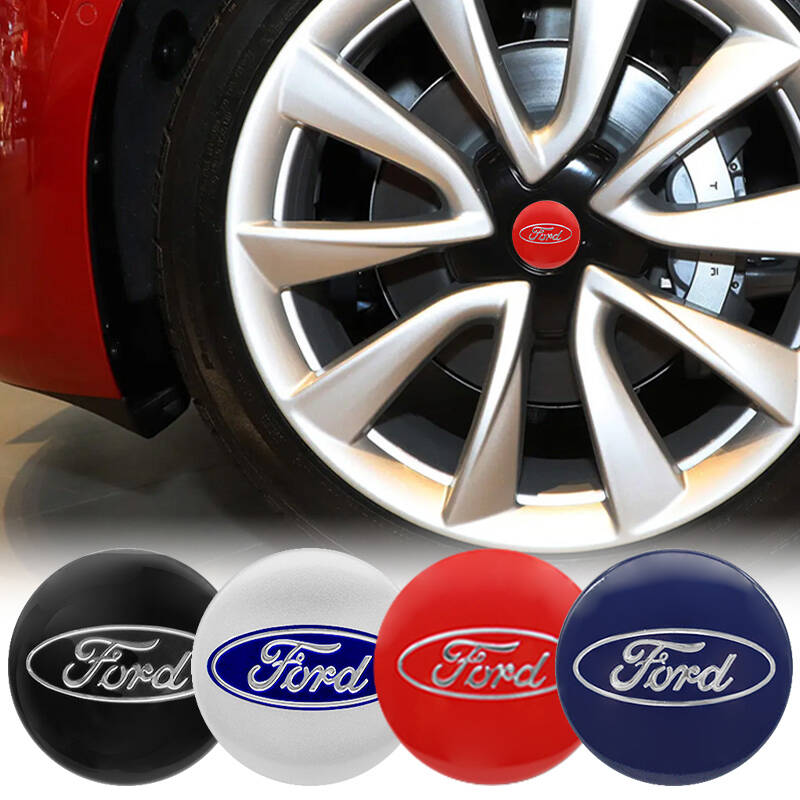For Ford AD14pcs 56/60/65mm Car Wheel Hub Cap Badge Decal Wheel Sticker Emblem For Ford Focus Fiesta Ranger Mondeo Edge Fusion Kuga Mustang