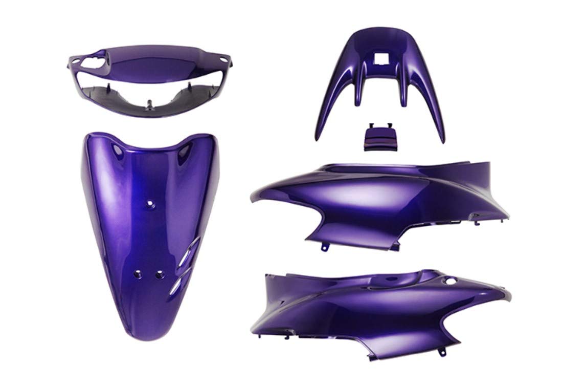 

Центр запчастей для мотоциклов Комплект из 6 внешних деталей, Фиолетовый окрашенный обтекатель, Тип оригинал, для Honda Live Dio ZX AF35 II, 307601