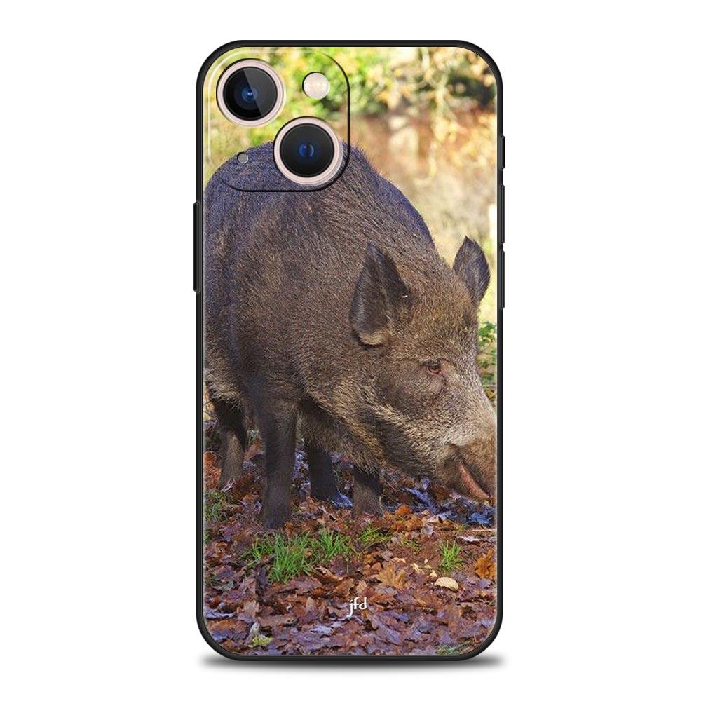 

Чехол для телефона с изображением дикого кабана для iPhone 16e 15 14 13 12 11 Pro Max XS X XR SE 7 8 Plus Чехол iPhone 16 Мягкий чехол из ТПУ iPhone 13
