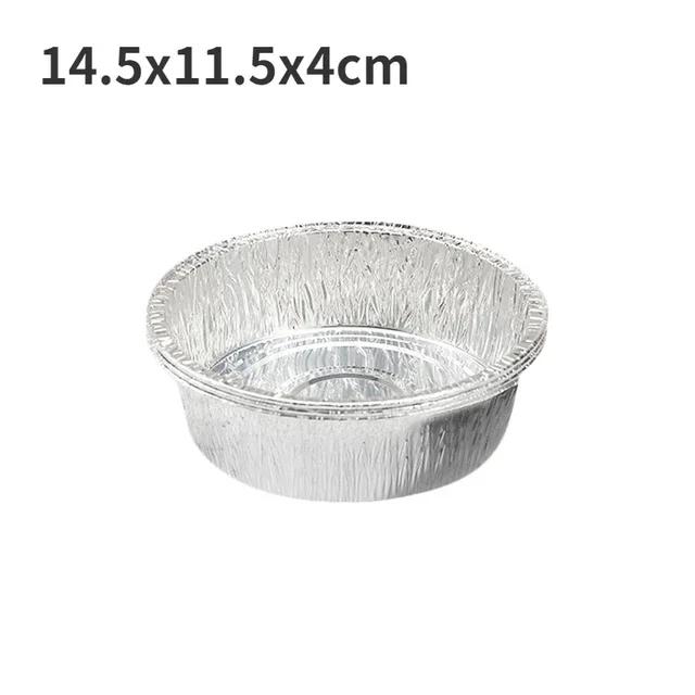 Disposable Paper Non - Stick Oil - Proof Aluminum Foil Tin Box Air Fryer Steaming Basket Kitchen Tool BBQ Drip Pan Tray 10pcs