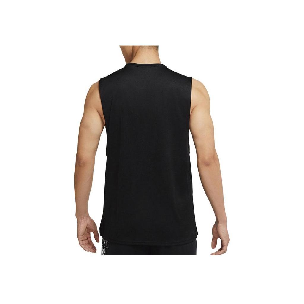 Nike Pullover Girocollo con Stampa Logo Canotta Traspirante Uomo Top Nero CZ2410-010