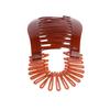 Korean Style Black Oval Banana Hair Clip - PP Plastic Vertical Hair Accessory