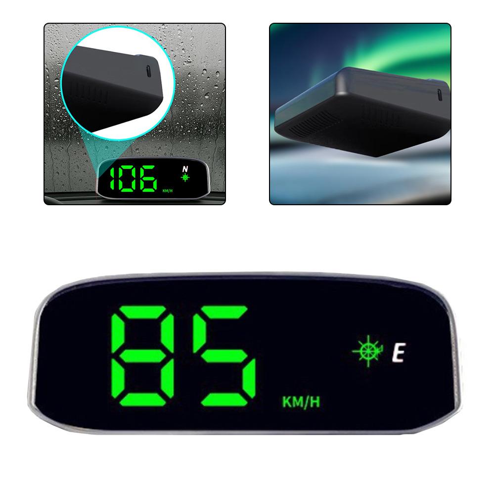 1pcs Car Speedometer Solar Head Up Display GPS Digital Intelligent Light Sensing HUD Speed Hud Display Digital Auto Electronics