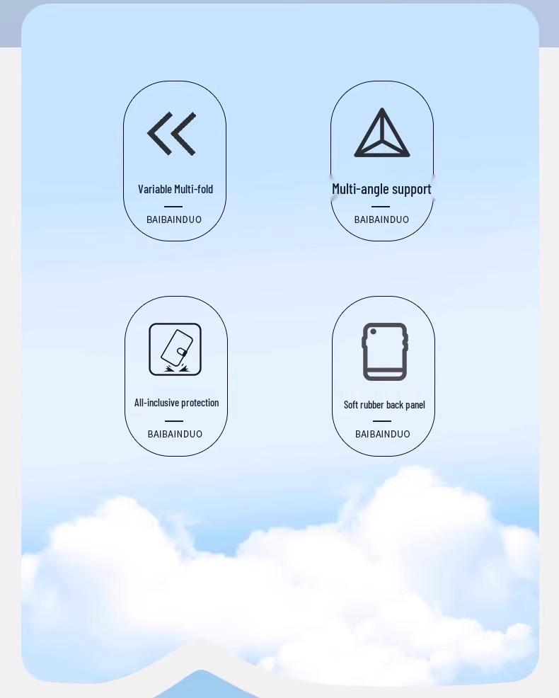 iPad A16 Protective Case with Pen Slot, Y-Fold, 10.2-inch, Drop-Proof, Compatible with Pro13 9th Gen Air 57, Buckle Closure.