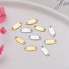 10/20Piece/Pack Stainless Steel Dog Tag Double Hole Hexagon Charms Pendants For DIY Necklace Jewelry Making Accessories