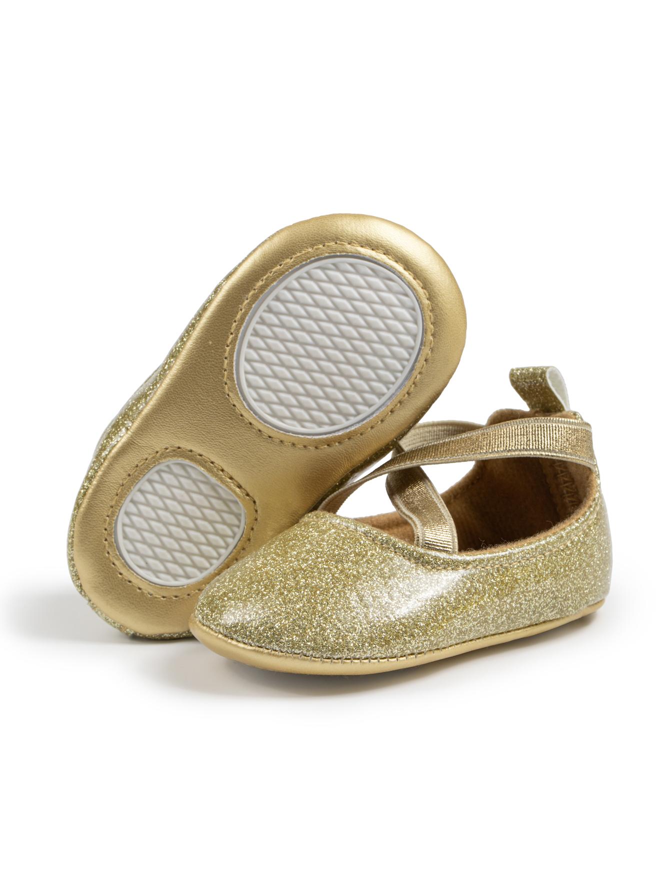 

Newborn Baby Girl Princess Shoes Bling Soft Soles Non-Slip Infant Shoes First Walkers Baptism 20