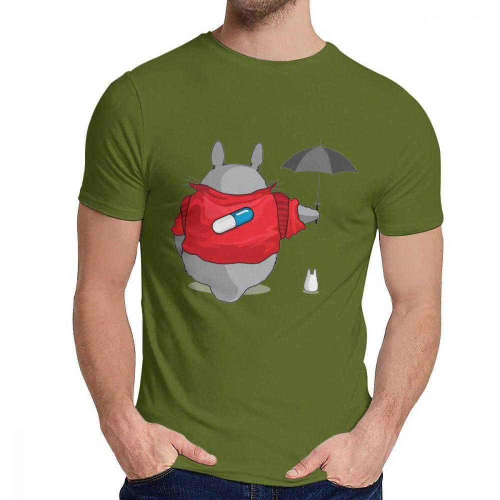 Novelty My Neighbor Totoro Meets Akira T Shirt Cottton Japanese Classic Anime T Shirt 2XL