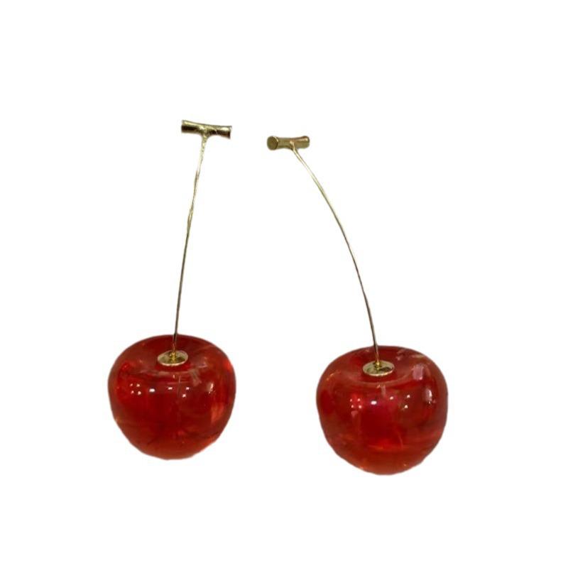 Chic Cherry Long Earrings: Versatile and Fashionable