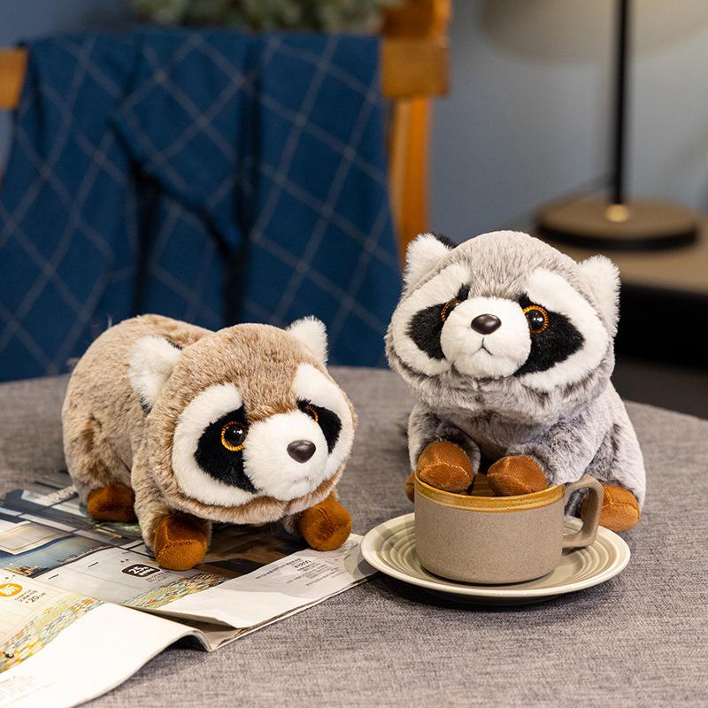 

Adorable Cartoon Raccoon Plush Toy with Big Tail – Cute and Soothing! 40cm Including Tail коричневий