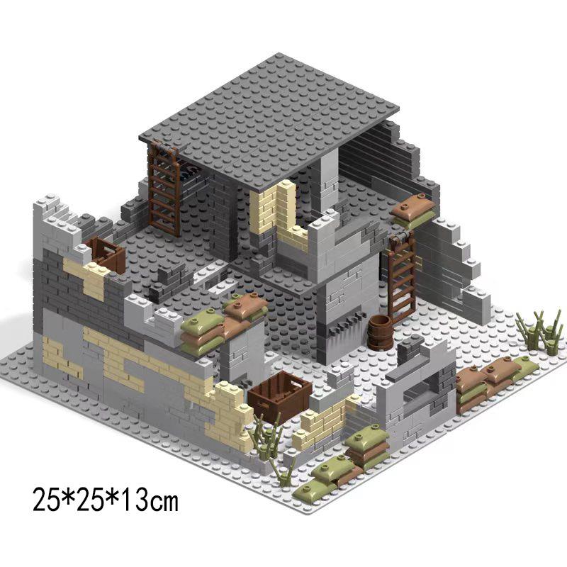 

Сцена Защиты Здание Sentinel Военный Строительный Блок Игрушка Сборка Гильдии Война Здание