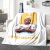 Star Player Kylian Mbappé Blanket Comfortable Great for Bedding Livingroom Picnics Four Seasons Universal Stylish Decor