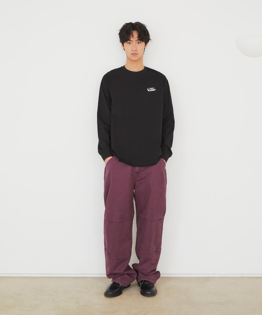 LMC Unbalance Globe Long Slv Tee White