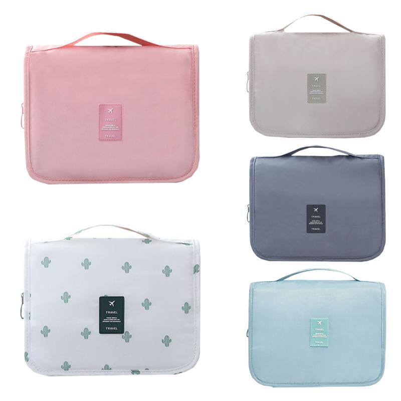 Makeup Storage Expandable Bag Hanging Large Capacity Travel Pouch Wash Organizer
