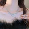 Elegant Zircon Flower Teardrop Tassel Ear Clips for Non-Pierced Ears - Chic European/American Style Earrings with Luxury Appeal