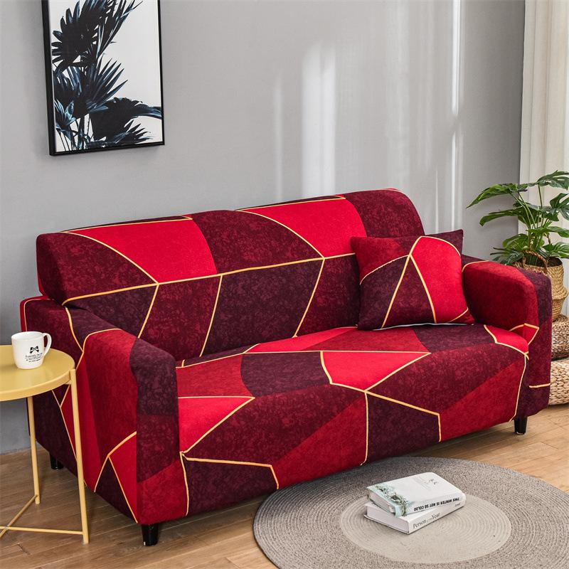 Printed Sofa Cover All-Inclusive Universal Elastic European Sofa Cover Sofa Cushion Sofa Towel Cover Cloth