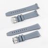 Markenloses Blancpain x Swatch exklusives Kautschukarmband, grau, 22 mm Bandanstoßbreite
